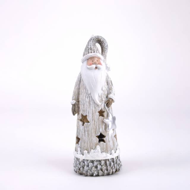 Kinekus Postavička Santa, snehuliak LED 9,5x7,5x22,5 cm mix