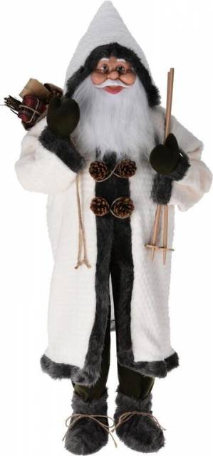 Kinekus Postavička Santa 110 cm krémovo-sivý