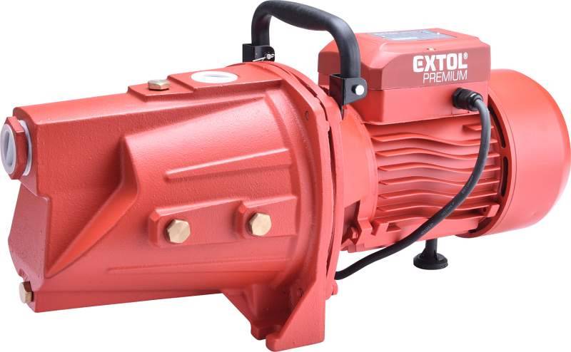 EXTOL PREMIUM Prúdové čerpadlo, príkon 1100 W, max. prepravný objem 9500 l/hod., max. výtlak 44 m