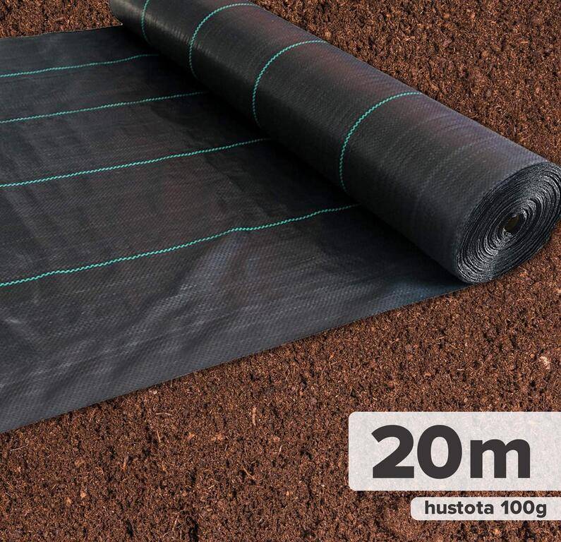 Textília tkaná 1,6x20m, 100g, GARDENKUS