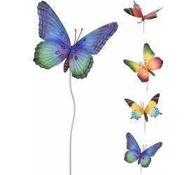 Dekorácia zapichovacia motýľ 69 cm mix