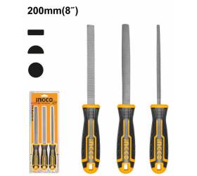Pilník 200 mm sada 3ks INGCO