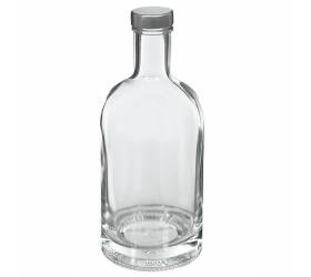 Fľaša na alkohol sklo 700 ml uzáver na závit