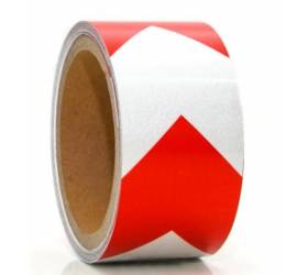 Páska samolepiaca reflexná červeno-biela 50mm/5m