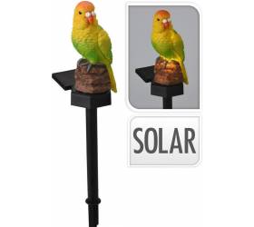 Ozdoba zapichovacia solar papagáj 26,5 cm mix