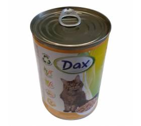 Krmivo konzerva DAX mačka hydina 0,415 kg