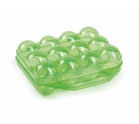 Obal na vajcia, na 12 kusov plastový zelený GAUN