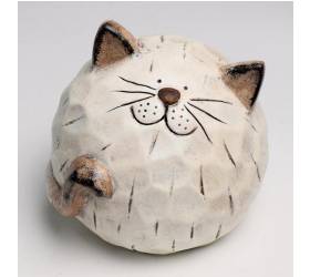 Postavička mačka 13,5x13x14 cm keramika