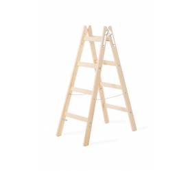 Rebrík drevený dvojitý 4 priečky