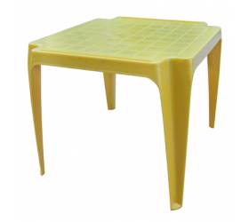 Stôl plastový BABY, žltý