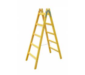 Rebrík drevený 2x5, dvojitý, 1,65 m