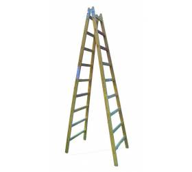 Rebrík drevený 2x9, dvojitý, 2,85 m
