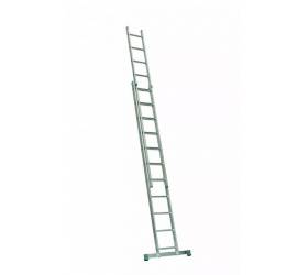 Rebrík hliníkový HOBBY 2x9, dvojdielny, univerzálny, výsuvný
