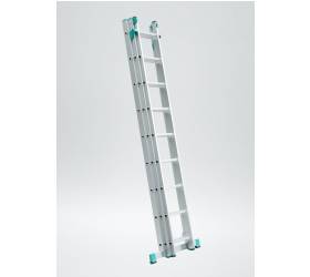 Rebrík hliníkový 3x9 na schody, univerzálny, trojdielny