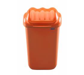 Kôš na odpad vyklápací 15 l, plastový, FALA, oranžový