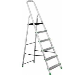 Rebrík hliníkový ALW 1x6, jednostranný, priečkový