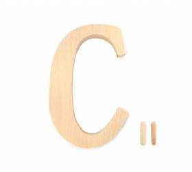 Čislo dom. drevené  pismeno  "C"