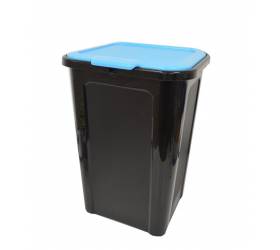 Kôš na separovaný odpad 44l, plastový,  "Cover Line" TONTARELLI, čierno/modrý
