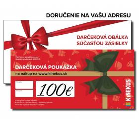 Darčeková poukážka 100 €, červená, poštou