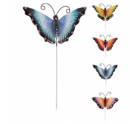 Dekorácia zapichovacia, motýľ, 61cm, mix