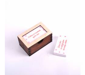 Krabička drevená s citátmi - VYZNANIA