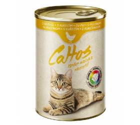 Konzerva, krmivo pre mačky CATTOS 415g, kuracia