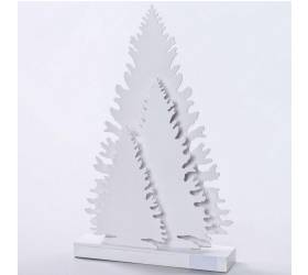 Dekorácia 3 stromčeky  28,1x6x44,1 cm LED drevo xxx