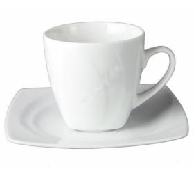 Šálka s podšálkou na kávu, porcelánová, 90ml, šapó CELEBRATION, 6+6 ks
