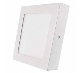 LED panel štvorcový prisadený 12W,  biely, 17x17cm, neutrálna biela