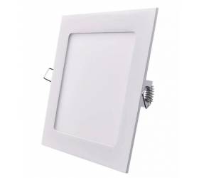 LED panel štvorcový vstavaný 12,5W, biely, 17x17cm, neutrálna biela