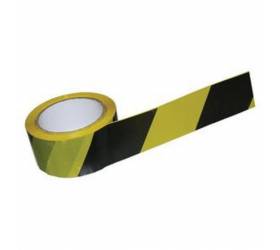 Páska výstražná 50mmx66m PVC čierno-žltá, lepiaca