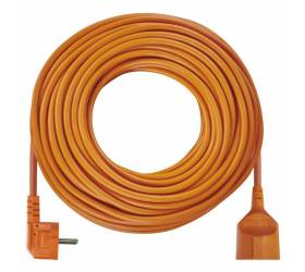 Predlžovací kábel – spojka, 30m, 3× 1,5mm, oranžový