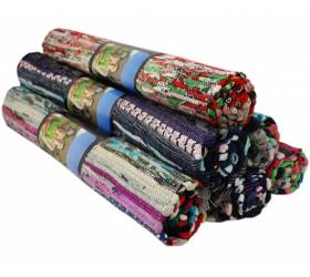 Rohož / koberec tkaný SOLEMAR 45x75cm, bavlna, farebný