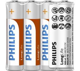 Batéria Philips LONGLIFE AAA R03 1,5V TRAY