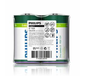 "Batéria Philips LONGLIFE R20 1.5V ""TRAY"""