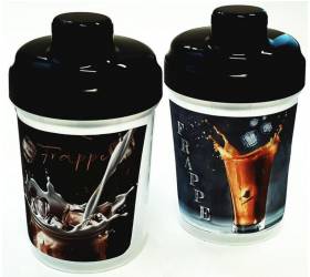 Fľaša športová/šejker plastová 300/450 ml FRAPPE mix