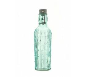 Fľaša sklenená 500ml, s patentným uzáverom, okrúhla, mix dizajnov