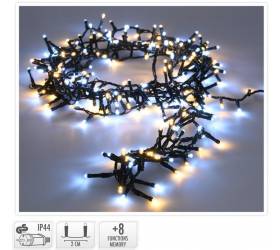 Svetlo vianočné 1200 LED teplá a studená biela, s funkciami, 24 m, vonkajšie/vnútorné