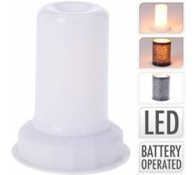Sviečka vklad LED teplé biele 7,5x7,5x9 cm baterky