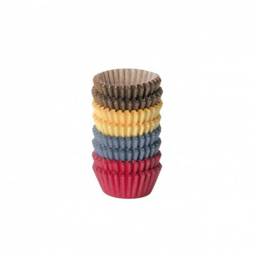 Cukrárske mini košíčky DELICIA 4 cm, 200 ks, farebné