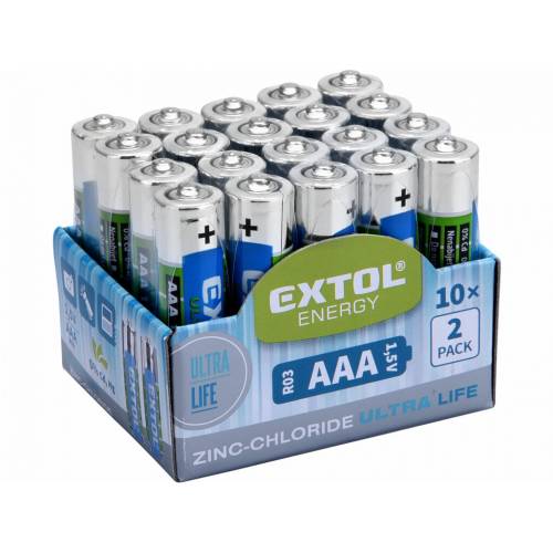 Batéria AAA zink-chloridová, 1,5V, 20ks