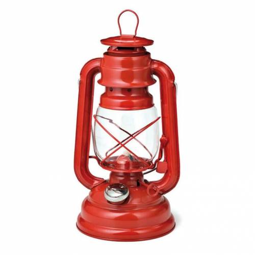 Lampáš kovový červený PARTY 25cm, petrolejový, podla EN 14059