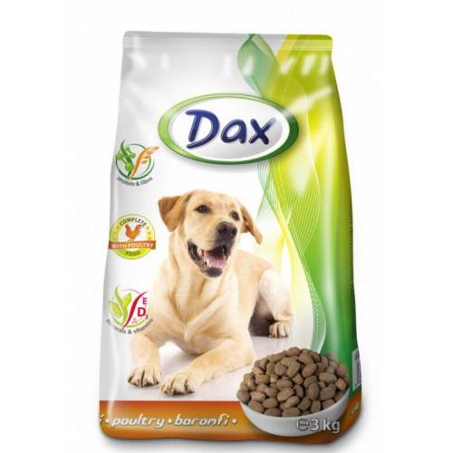 Granule, krmivo pre psov DAX 3kg, kuracie