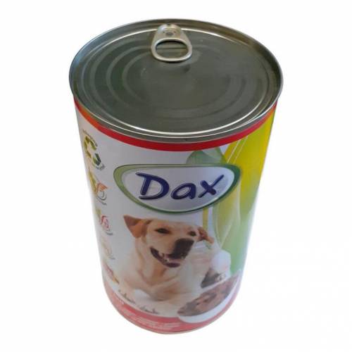 Krmivo konzerva DAX pes hovädzie 1,24kg