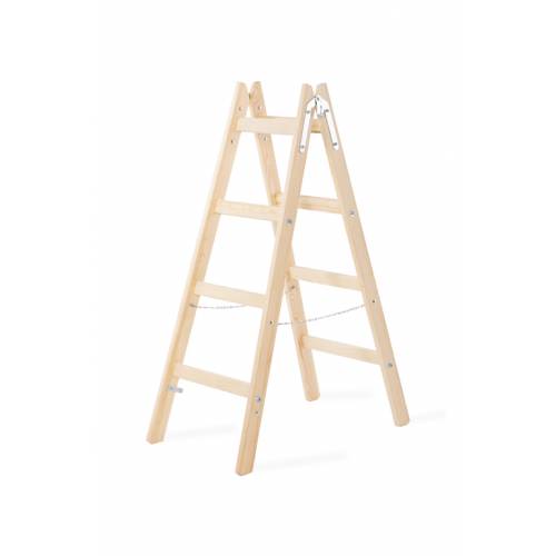 Rebrík drevený dvojitý 4 priečky
