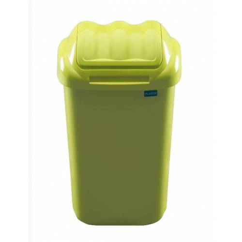 Kôš na odpad preklápací 15 l, plastový, FALA 30, limetkovo zelený