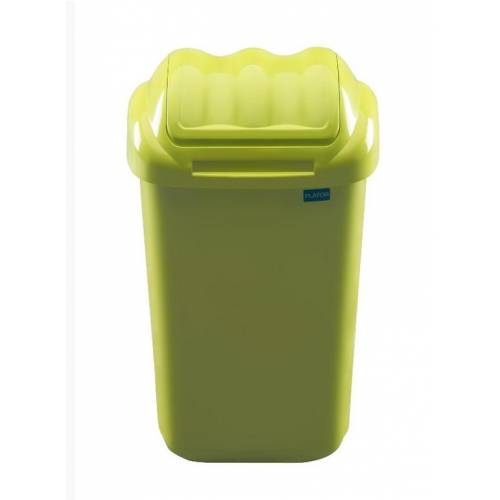 Kôš na odpad preklápací plastový, 50 l, FALA, zelený