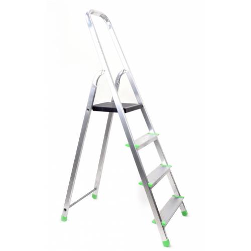 Rebrík, schodíky ALW 4-stupňový, jednostranný s plošinkou, schodíky