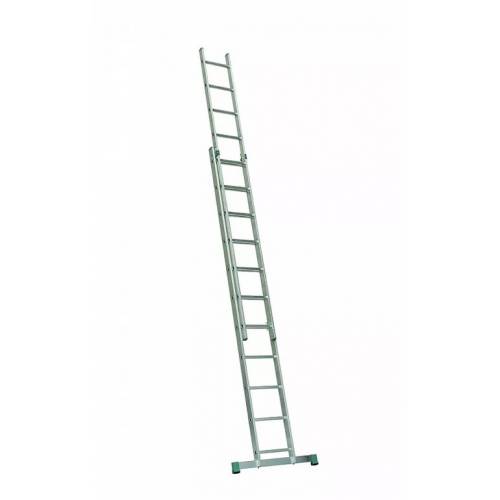 Rebrík hliníkový HOBBY 2x7, dvojdielny, univerzálny, výsuvný