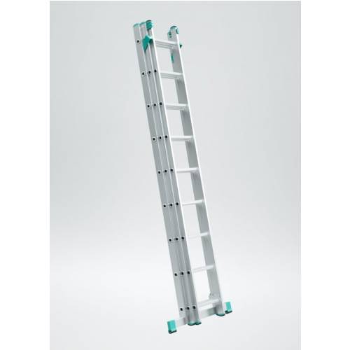 Rebrík hliníkový 3x9 na schody, univerzálny, trojdielny
